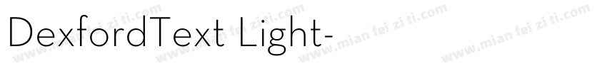 DexfordText Light字体转换
